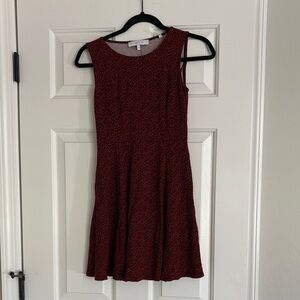 Lark & Ro Red and Black Mini Dress